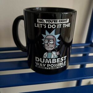 Rick And Morty Rick "Let’s Do It Dumbest Way" Image 11 oz. Ceramic Coffee Mug